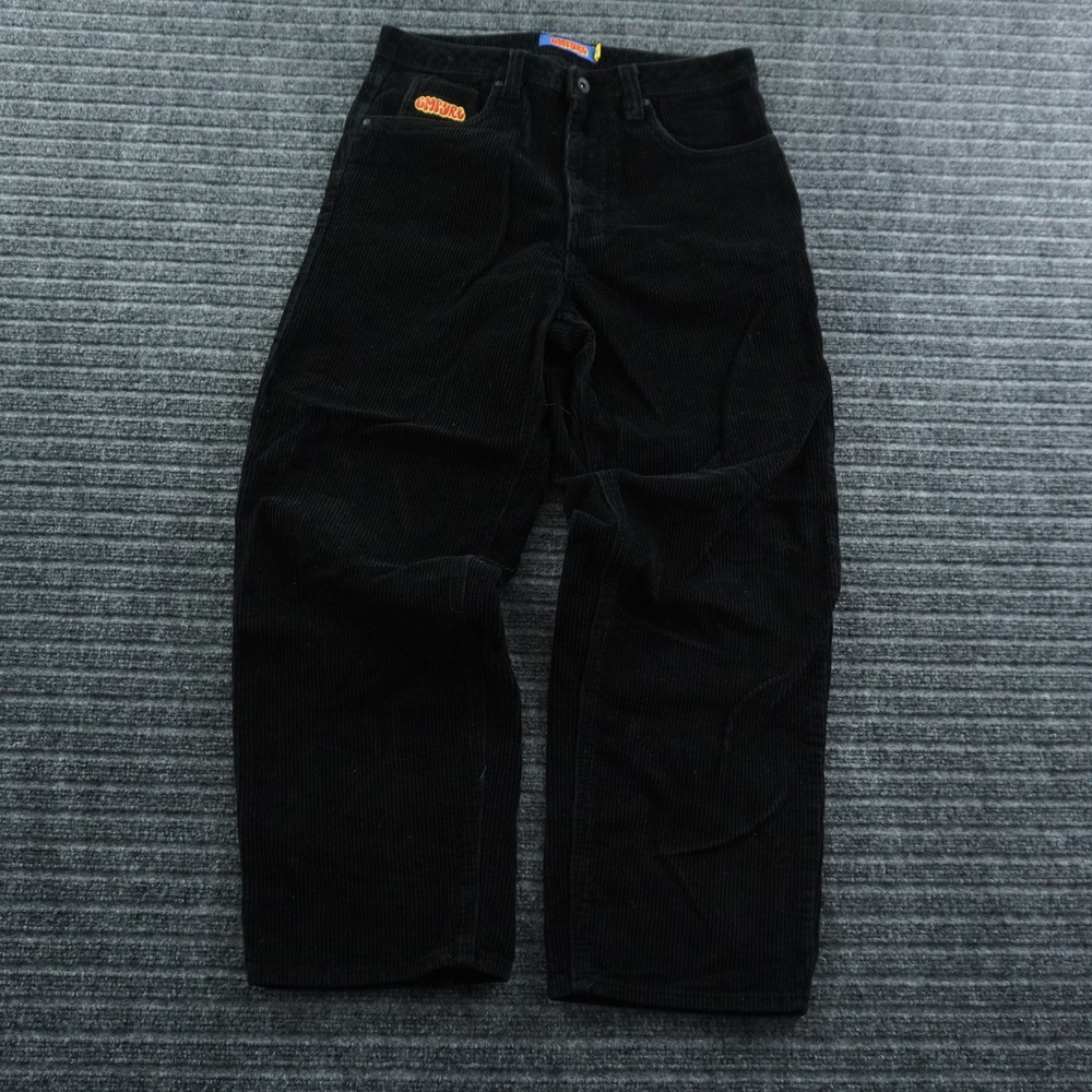 Empyre Relaxed Fit Corduroy Pants Mens 30 Black Skate Baggy